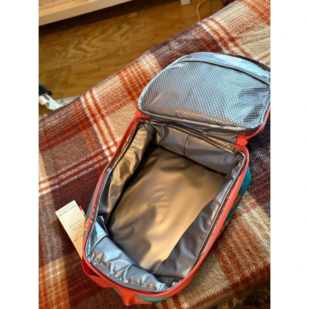 Cat Jack Pizza‎ Print Lunch Bag Insulated Easy Clean BPA Free Kids